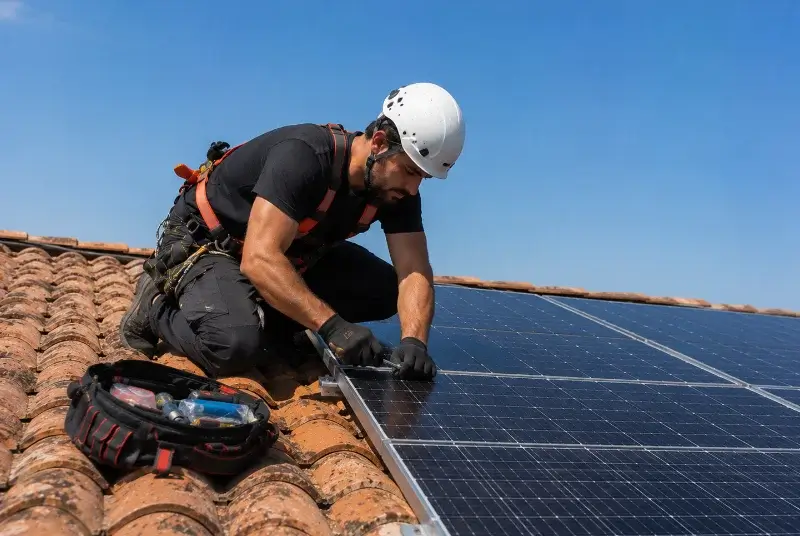 Maintenance et monitoring de panneaux solaires à Bâgé-Dommartin
