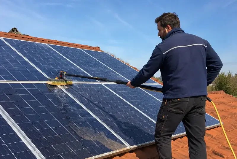 Nettoyage et entretien de panneaux solaires à Bâgé-Dommartin